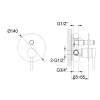 Kohlman Axel QW220A Skrytá sprchová batéria Chrome